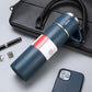 LATEST STEEL VACUUM FLASK SET with 3 Stainless Steel Cups Combo - 500ml - Keeps HOT/Cold