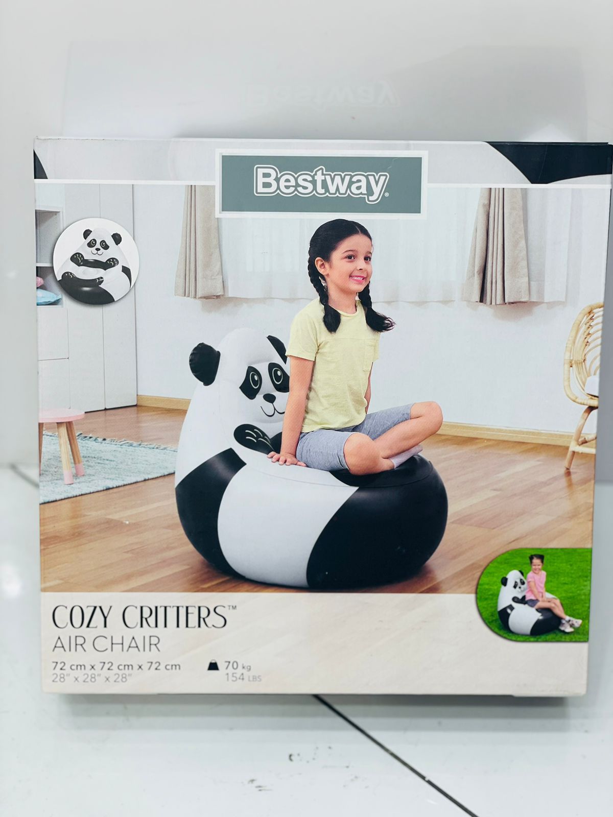Air Chair / Inflatable Chair /Sofa Seat for Kids, Teen Girls Room - Comfortable Indoor/Outdoor Furniture for Swimming Pool, Home, Dorm, Yard, Parties & Events - 100% Waterproof 