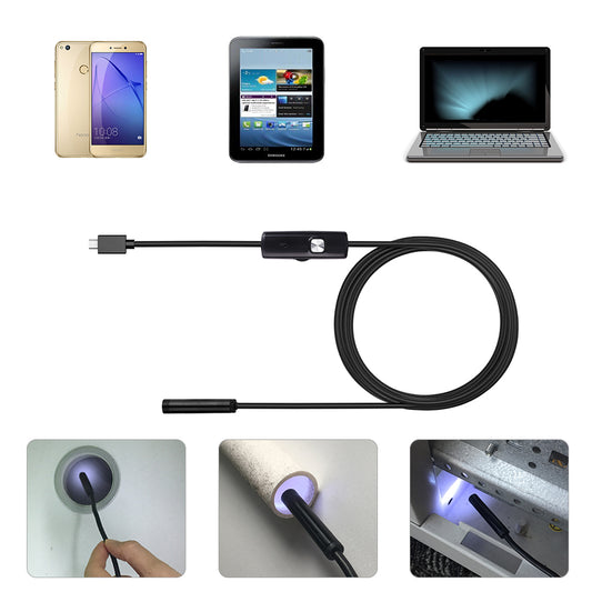 3-in-1 Type C& Android & Pc Endoscope Inspection Camara