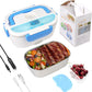 Electric Lunch Boxes , 60 W  Heated Lunch Box Food Heater 2 in 1 for Work Home Truck and Car Leak Proof, 1.5L Removable Stainless Steel Container, 110V/12V