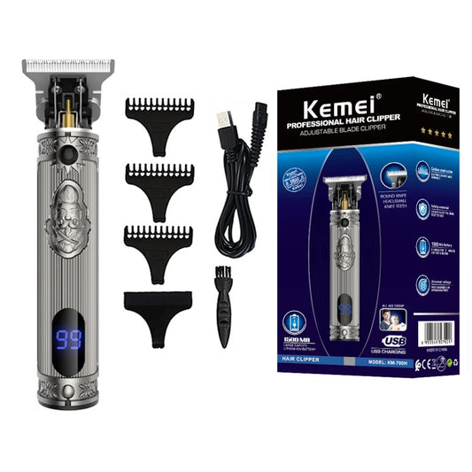 Kemei Rechargeable Cordless Professional Hair Trimmer Zero Gapped with LCD display KM-700H